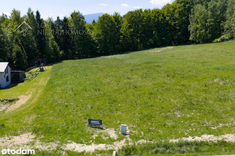 Działka z MPZP , prąd w działce (skrzynka)— 1285 m², Jeleśnia-Janiki - Widok 4