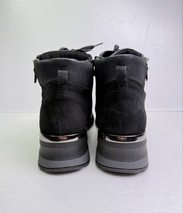 Botki skórzane czarne Waldläufer damskie  r 43 komfortowe