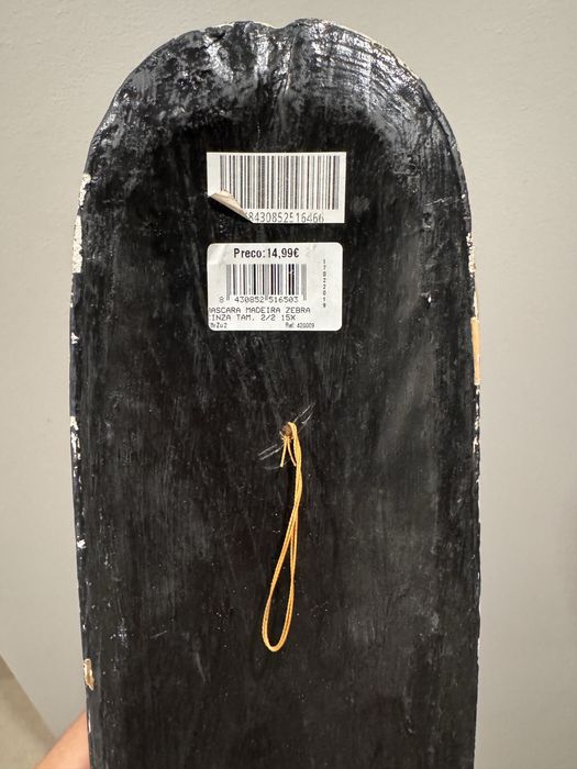 Máscara decorativa africana / zebra - em madeira