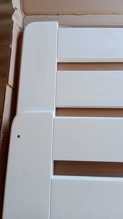 Łóżko sosnowe białe 100x200