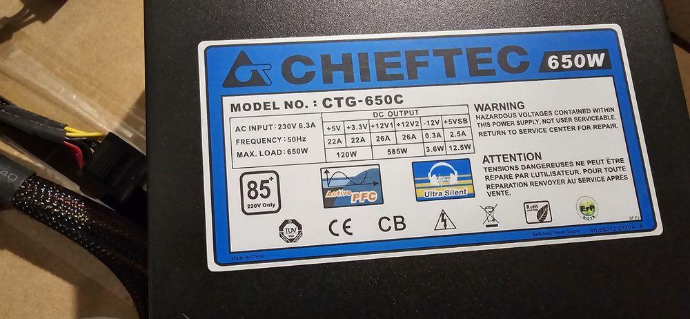 Блок Chieftec 650 w модульний