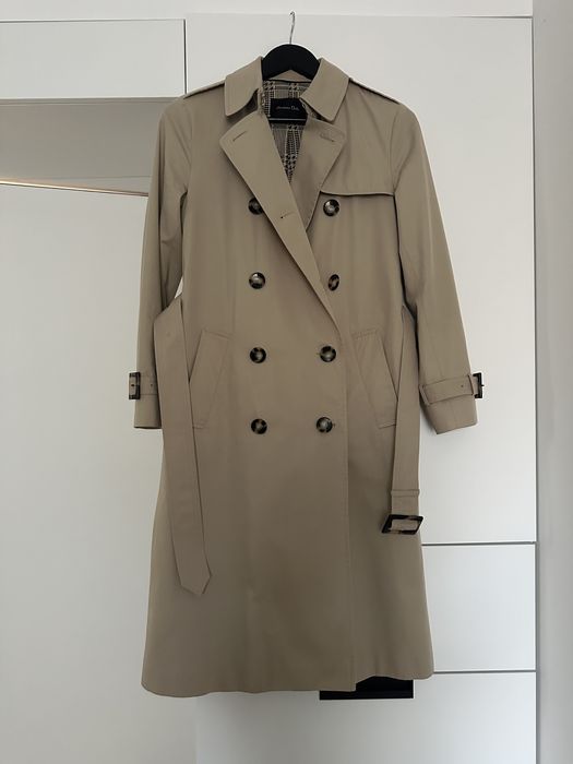 Класичний бежевий тренч Massimo Dutti (розмір XS)