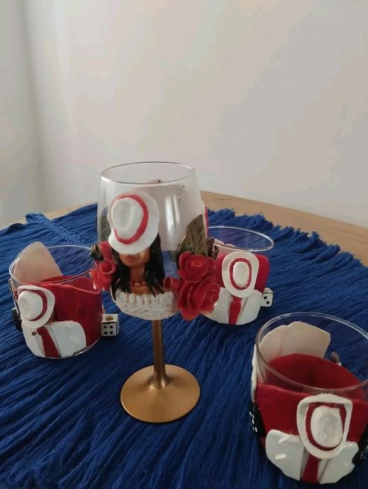 Copos feitos á mão