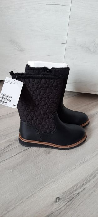 H&M buty botki kozaki dziewczęce  czarne r 32 20 cm
