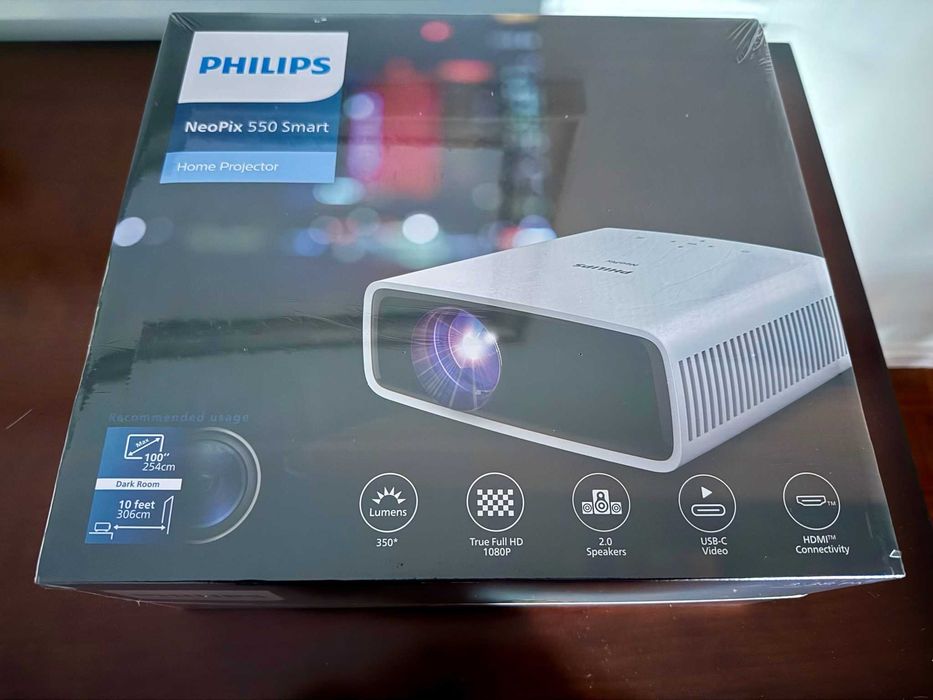 Projetor doméstico PHILIPS NeoPix 550 Smart (NOVO, NA CAIXA)