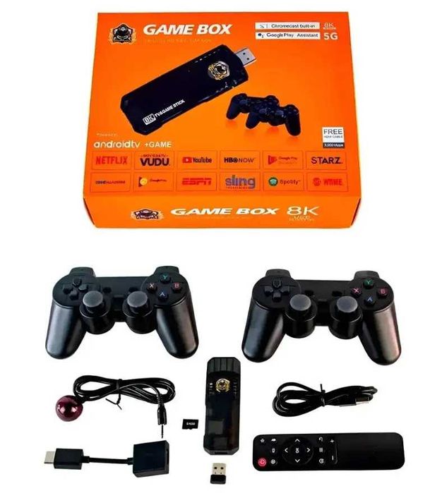 Игровая приставка Game Box X8 Smart TV 64 ГБ HDMI 8K 10000 игр Dendy: 1 ...