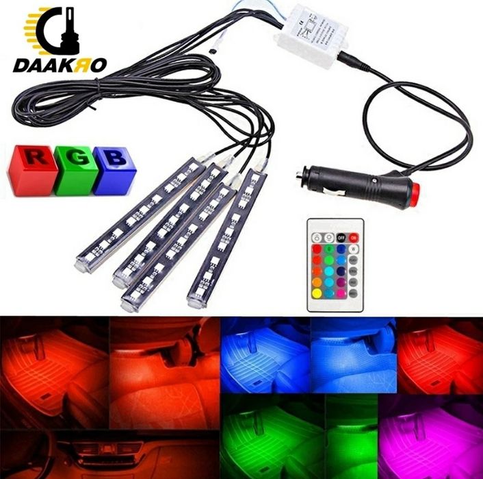 Kit LED's RGB para Viaturas + Comando