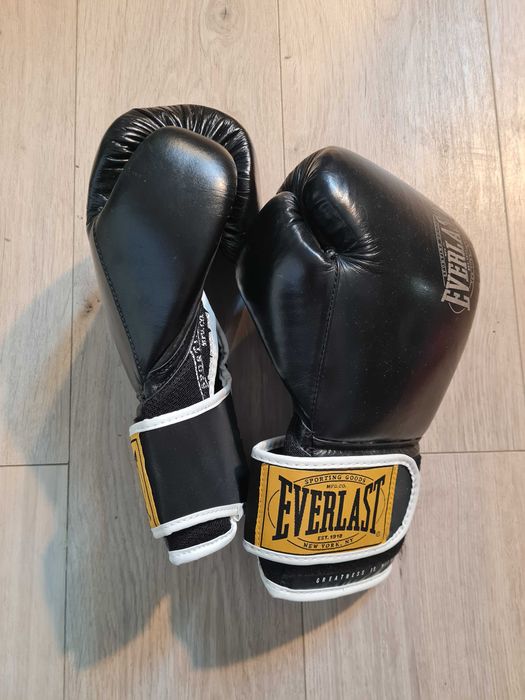 NOWE Rękawice bokserskie EVERLAST BLACK 16 oz