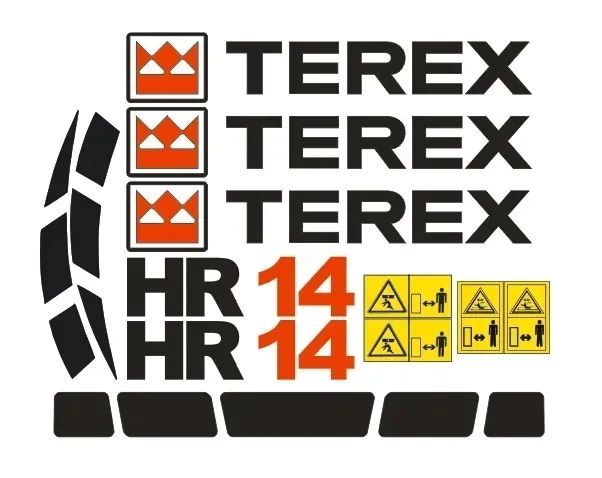 Naklejki oklejenie TEREX HR14 Zamiennik