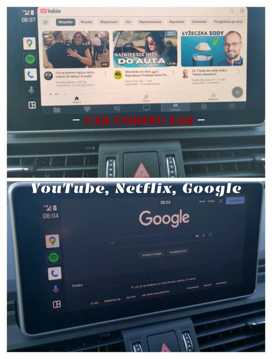 Radio do VW Aktywacja AppConnect AndroidAuto CarPlay SmartLink Audi VW Skoda Seat FullLink MST2 MEN2 MIB2 MIB3
