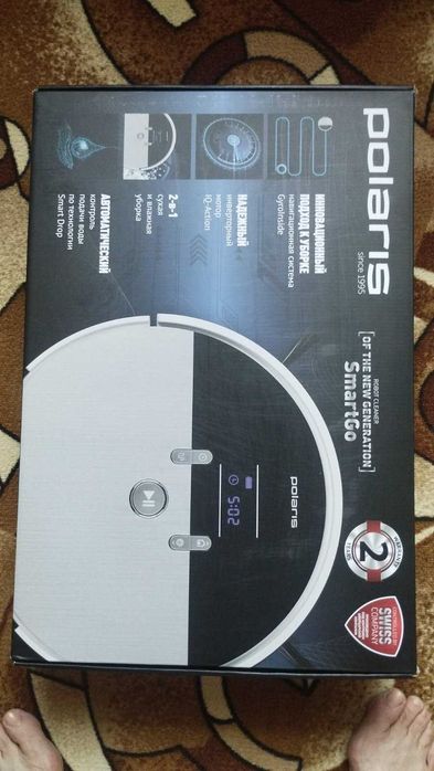 Новий робот-пилосос Polaris PVCR 0930 SmartGo (Сухе та вологе прибирання)