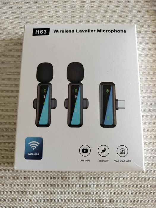 2 Micros wireless com proteção de vento
