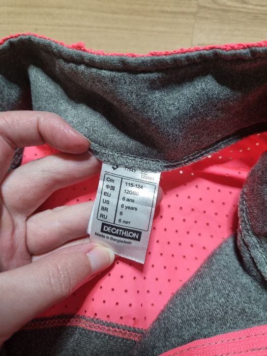 Bluza spodnie dziewczęce rozmiar 116 decathlon denim&co