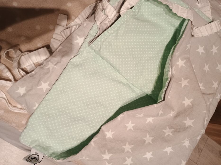 Zestaw ochraniacz plus pościel do łóżeczka