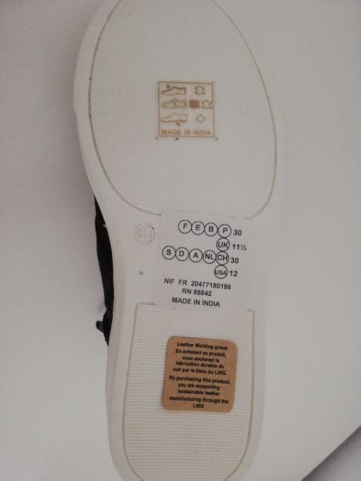 Botas camurça/taupe azul navy T.30 - La Redoute PROMO