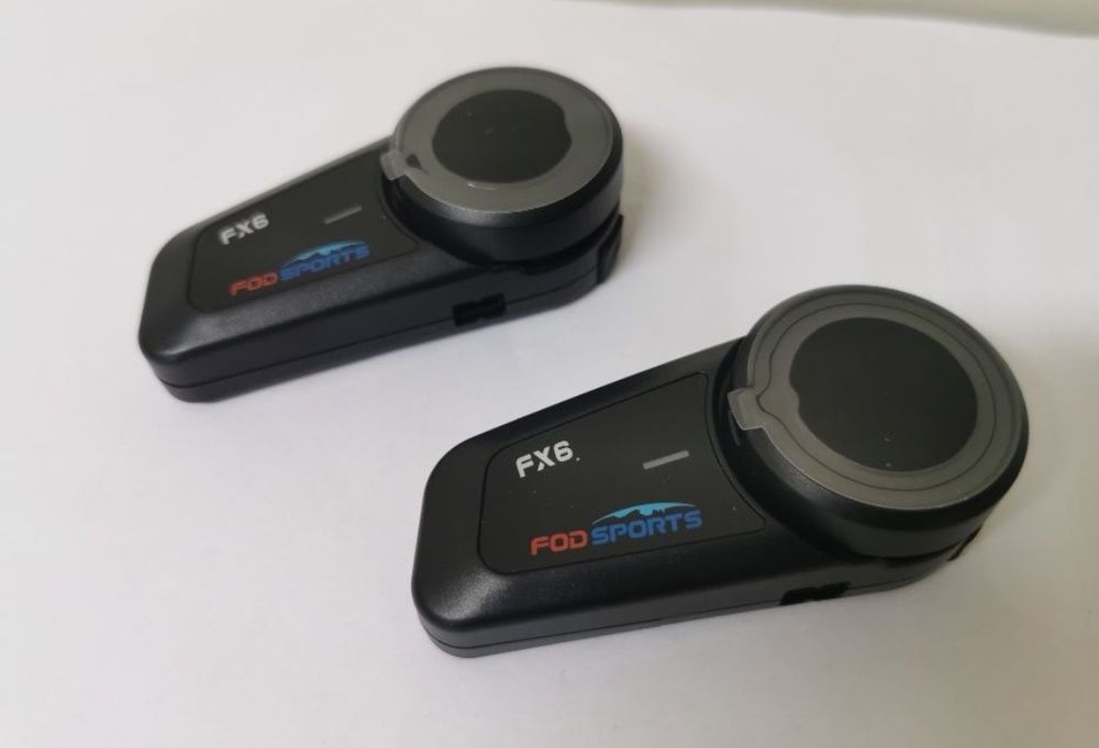 Auriculares/intercomunicador Bluetooth Capacete conferência 6 motards