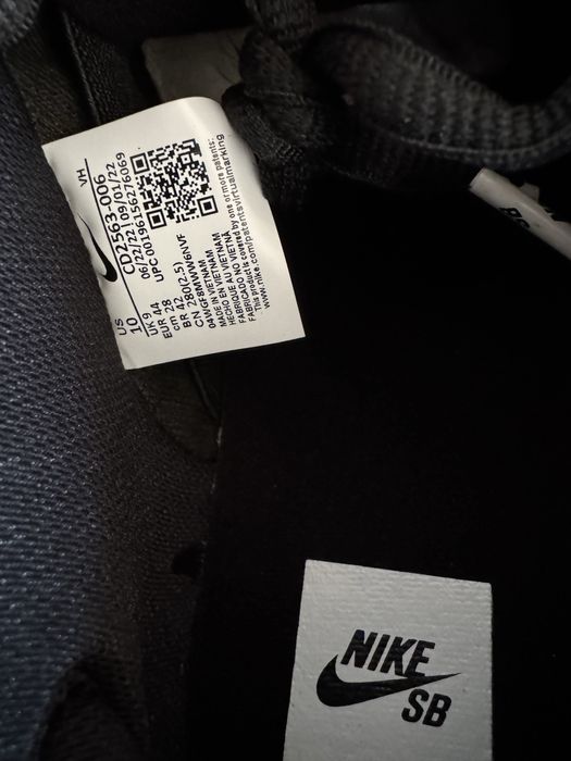 Nowe buty Nike sb dunk low pro black gum 44