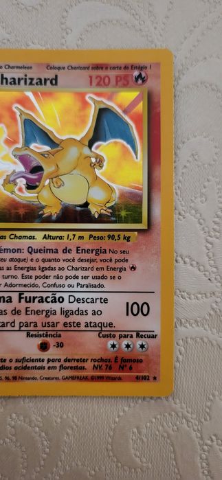 Charizard base set first edition 4/102 pt