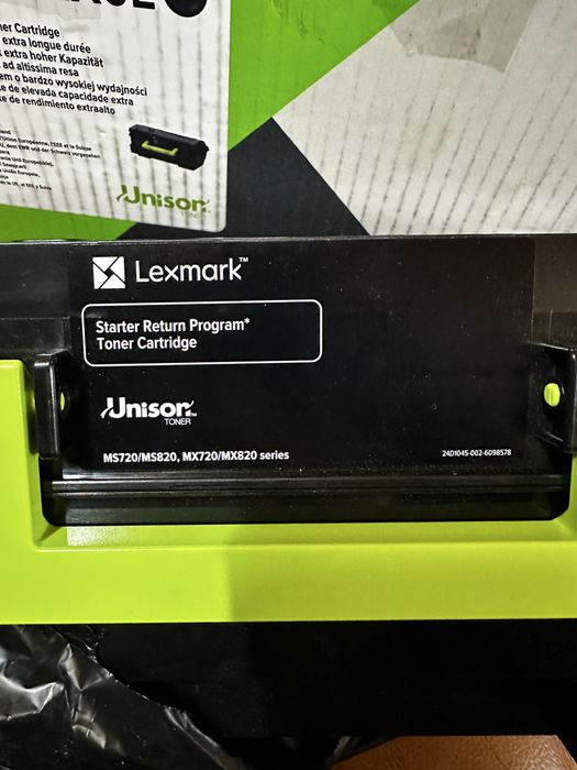 Тонер-картридж Lexmark MS725/MX725/MS823 Black (58D2X0E)