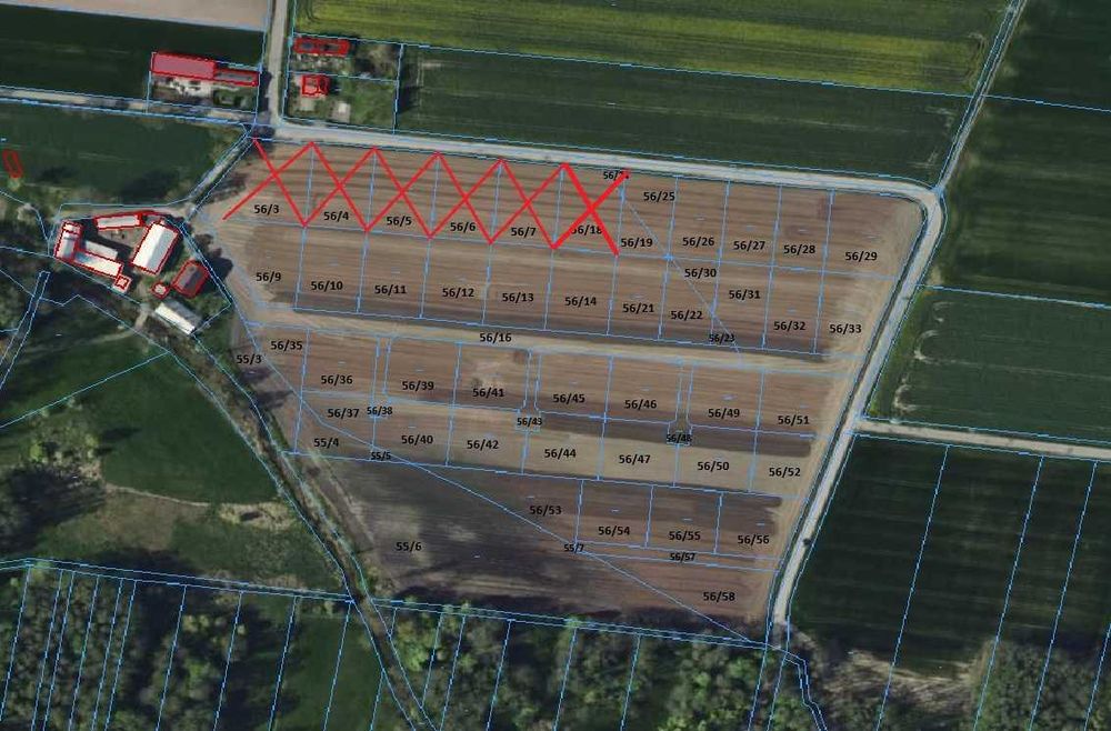 Działka budowlana Gajkowice Gościmowice II (Moszczenica) ŁÓDZKIE wydane Warunki Zabudowy, pow. od 1000m2