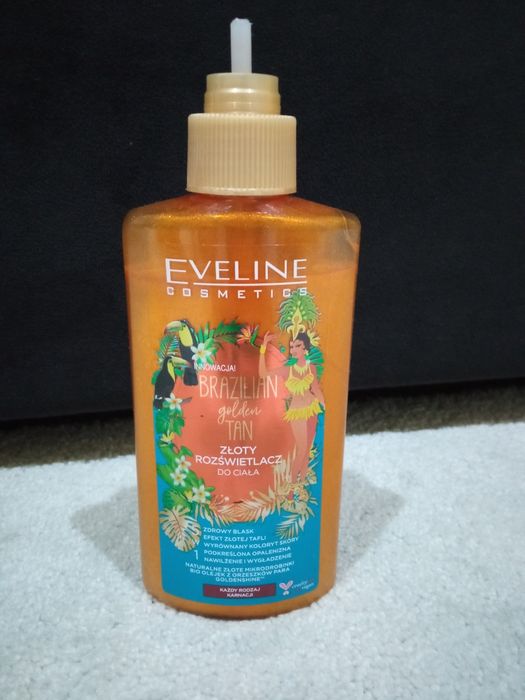 Złoty rozświetlacz do ciała Eveline Cosmetics
