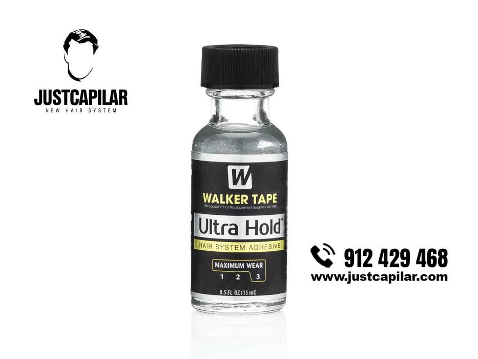 Ultra hold, Cola Walkertape para próteses capilares, 15ml - Próteses Capilares HD Premium | Justcapilar - Lisboa e Aveiro