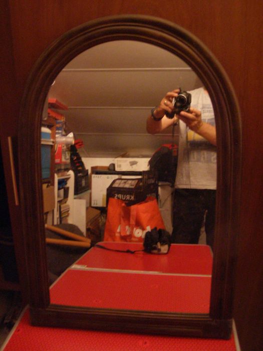 Espelho e Mesa de centro em cerejeira