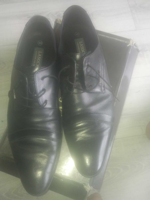 Męskie buty czarne Lasocki 45