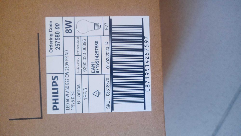 Led лампочки Philips 8Вт