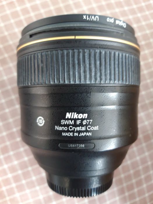Обьектив Nikon 85ммf/1,4G AF-S Nikkor Светофильт
