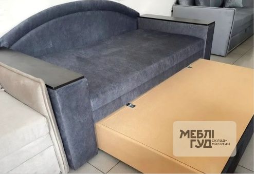 Диван ЛІРА з розкладкою вперед та нішами у підлокітниках. В наявності, Дніпро