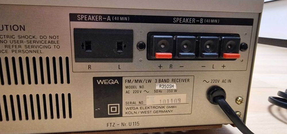 Wega  R350SH amplituner