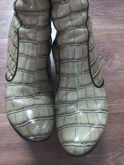Продам сапоги кожаные
