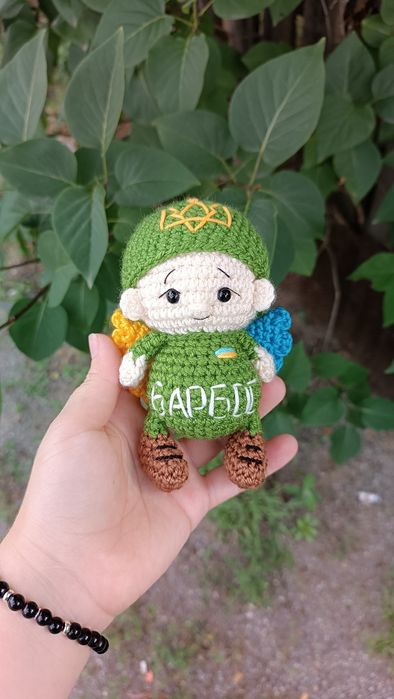 Янгол ЗСУ,ангел,подарок,вязаные игрушки, в'язані іграшки,handmade.