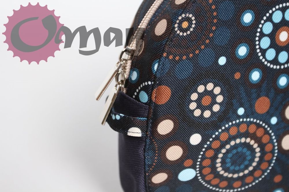 organizer OBAG MOON LIGHT chocomay granat beż hummus 2 kieszenie OMAY