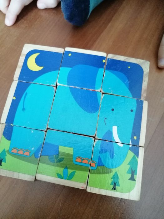 Puzzle de cubos Madeira