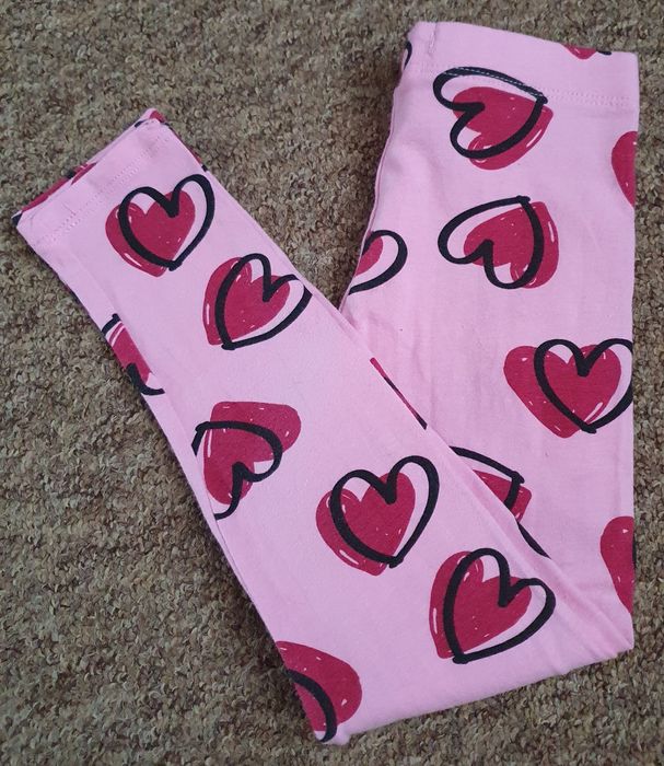 Legginsy w serduszka rozmiar 110