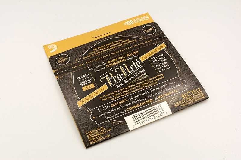 Cordas de Nylon para Guitarra Clássica D'Addario EJ45 de Tensão Normal