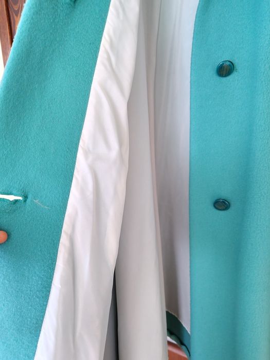 Płaszcz damski ciążowy L flauszowy