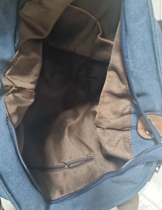 Niebieska torebka damska shopper