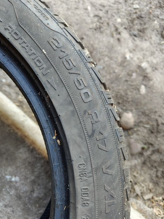 4 szt opon 215/50r17 uniroyal ,bieżnik ok 7mm