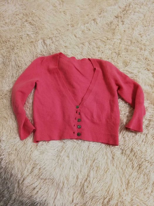 sweter 100% kaszmir Marks&Spencer xs 34 S 36 róż
