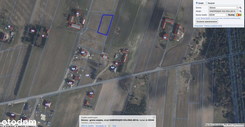 Budowlane-MPZP Na nowo powstającym osiedlu. 6,6 km do węzła S17 Górzno