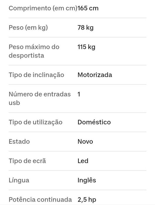 Passadeira de corrida BH impulso II