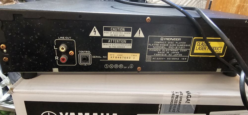 Cd pioneer dwie szuflady uszkodzony