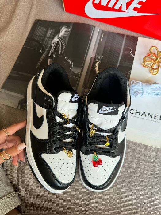 Nike SB Dunk Low Black White «CHERRY CHARMS»