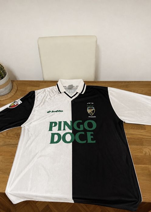Camisola SC Farense 1999/2000 – Lotto – Pingo Doce – Edição 90 anos