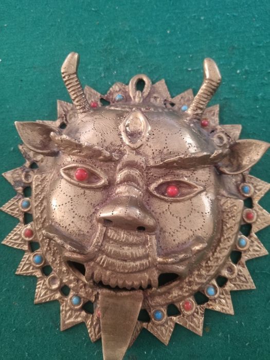 Sztuka etniczna Azja/Nepal plakieta  Mahakala