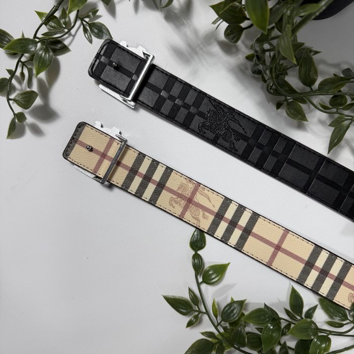 Ремінь Burberry 2-ох сторонній 110 CM ремень барбері барбери клетка