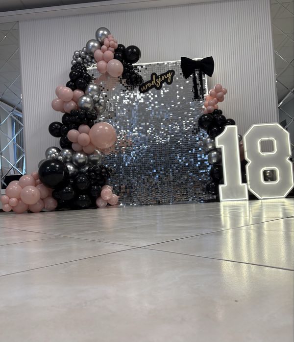 Ścianki balonowe , dekoracje balonowe